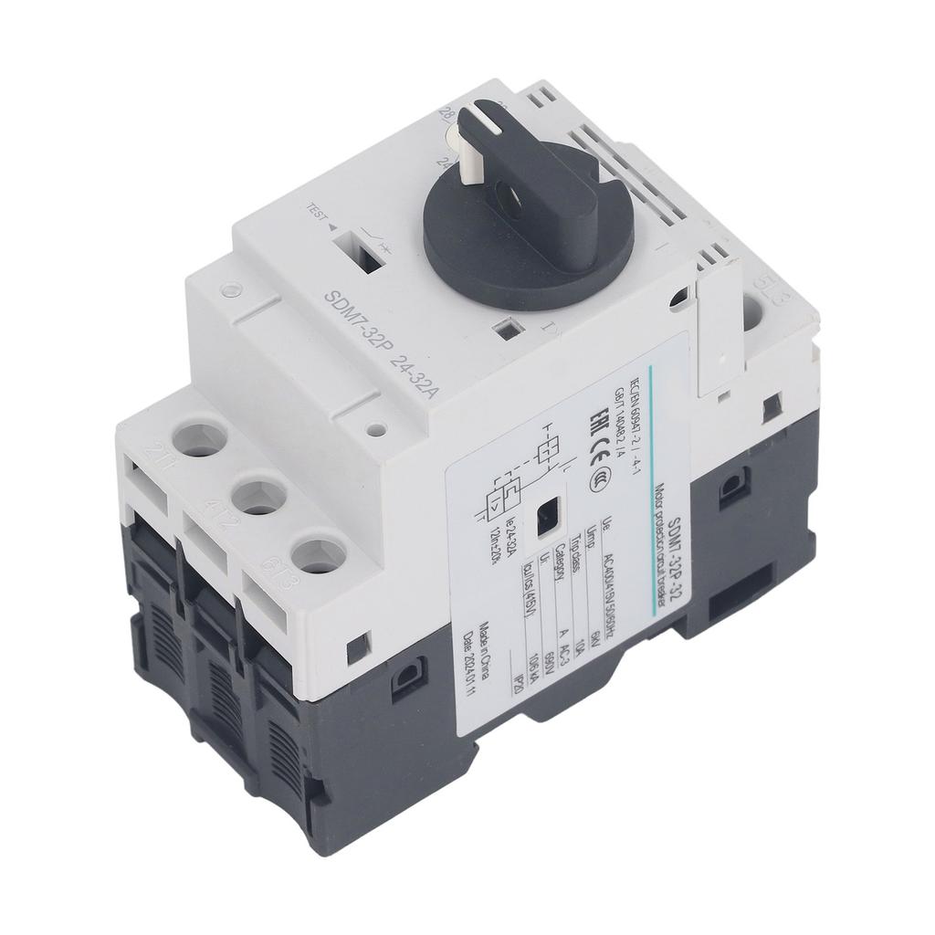 Motor Circuit Breaker 24?32A 35mm DIN Rail Mount Knob Control Motor Protection Switch AC400 415V