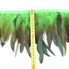 1 Meter Natürliche Hahnenfedern Besatz Schwarz Kleidung Nähband 15-20cm Federfransen für Karnevalsdekoration Federn Basteln