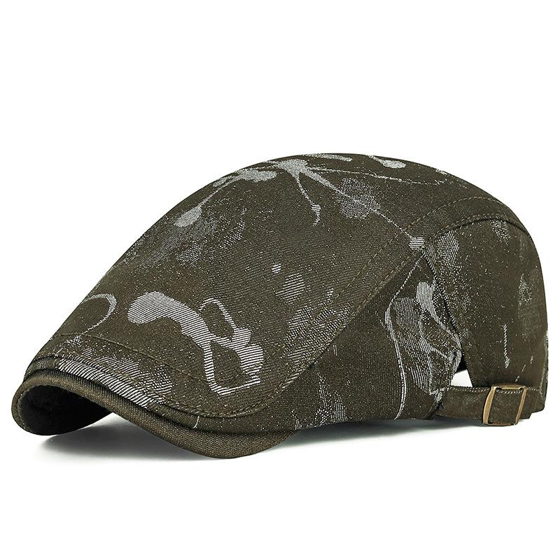 Summer New Women's Jacquard Fashion Beret Retro Men's Hong Kong Style Forward Hat Personalized Versatile Cap