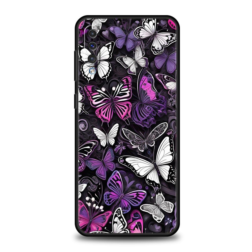 Fashionable Butterfly Flower Pattern Phone Case for Samsung Galaxy A56 A36 A26 A16 A34 A24 A42 A22 A20 A12 A10 5G Soft TPU Cover
