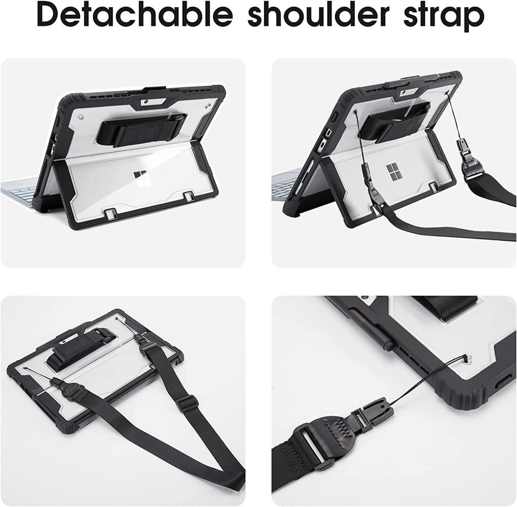 Surface Go with Shoulder Hand Strap Pen Stylish Keyboardless Surface Go Go Go Go Surface Go Stylish Keyboardless Clear 4/Go 3/Go 2/Go Case, Clear,