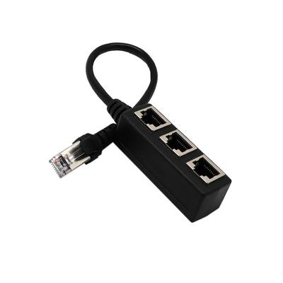 RJ45 Ethernet Splitter Cable: 1 Male To 3 Female Adapter for Fast Network Extension.