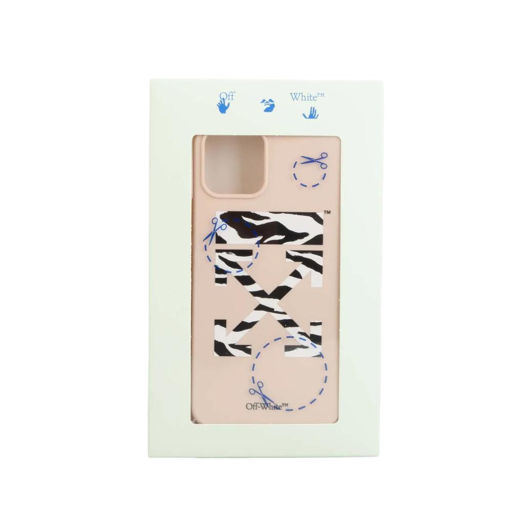 Husă pentru telefon cu imprimeu zebră compatibilă cu iPhone 12 Pro Off White