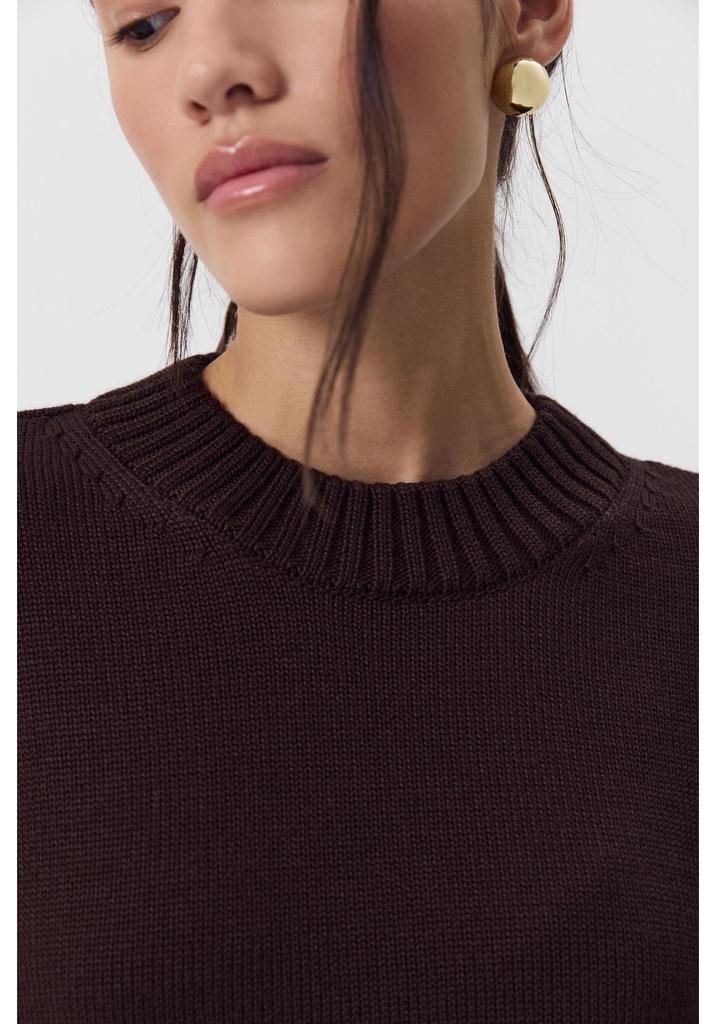 2026 European & American Loose Round Neck Cotton Sweater: Women's Solid Knit, Lazy Style, Long Sleeve Pullover for Spring & Autumn