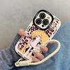 Leopard Print Beautiful Girl Suitable for Apple 16promax Puff Shell Iphone15 New Model 14 13 Cartoon 12 Anti Fall 1