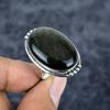 Silversheen Obsidian Gemstone 925 Sterling Silver Jewelry Ring Size 9 M-2783