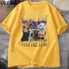 Rizz Em with The Tism Vintage Graphic Tee Unisex Women Retro 90s Funny Cat T Shirt Silly Cats Tshirt Casual Cotton Short Sleve Tee
