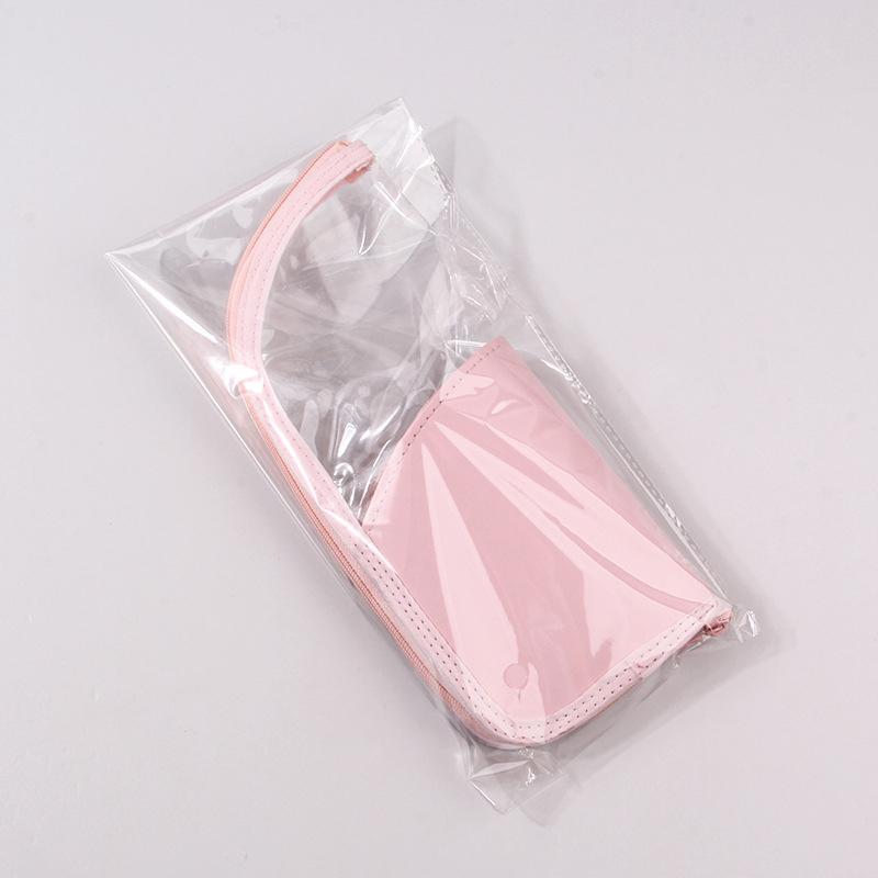 Makeup Brush Case Makeup Brush Holder Travel Waterproof Cosmetic Bag Stand-Up Foldable Makeup Cup With Zipper