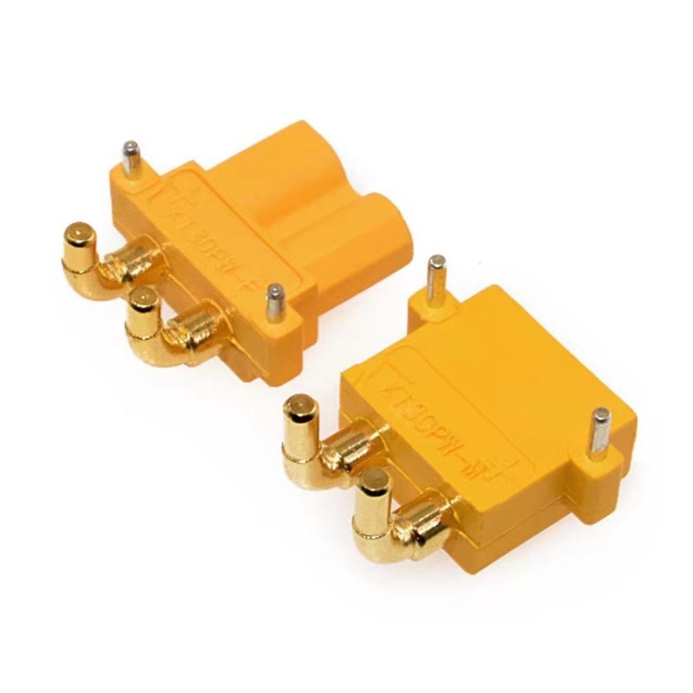 Durable Gold Plated Pin XT30PW Connector Low Resistance PA Insulation Housing PCB Mount Plug Lipo Battery Plug RC Drone Model