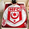 1PC Hallescher FC Print Flannel Blanket, High quality All Seasons, Home Decor, Warmth and Comfort, Perfect for Christmas Gifts