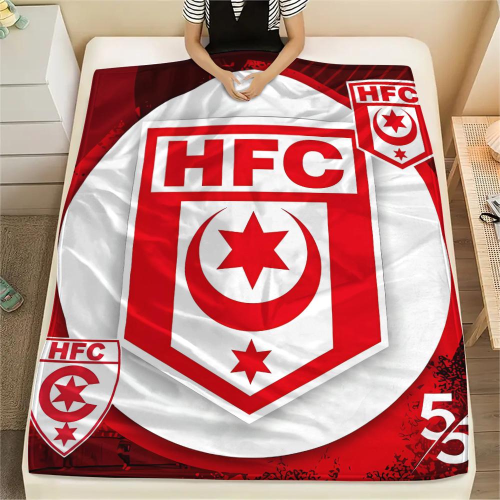 1PC Hallescher FC Print Flannel Blanket, High quality All Seasons, Home Decor, Warmth and Comfort, Perfect for Christmas Gifts