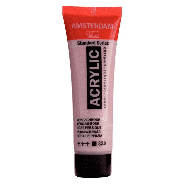Peinture acrylique en tube - Rose persique - 330 - Amsterdam - 20ml