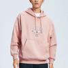 Li Ning Badfive Basketball Series Casual Floral Print Fleece Long Sleeve Sweatshirt Unisex sweatshirt Fog-Rose-Pink AWDR771-2