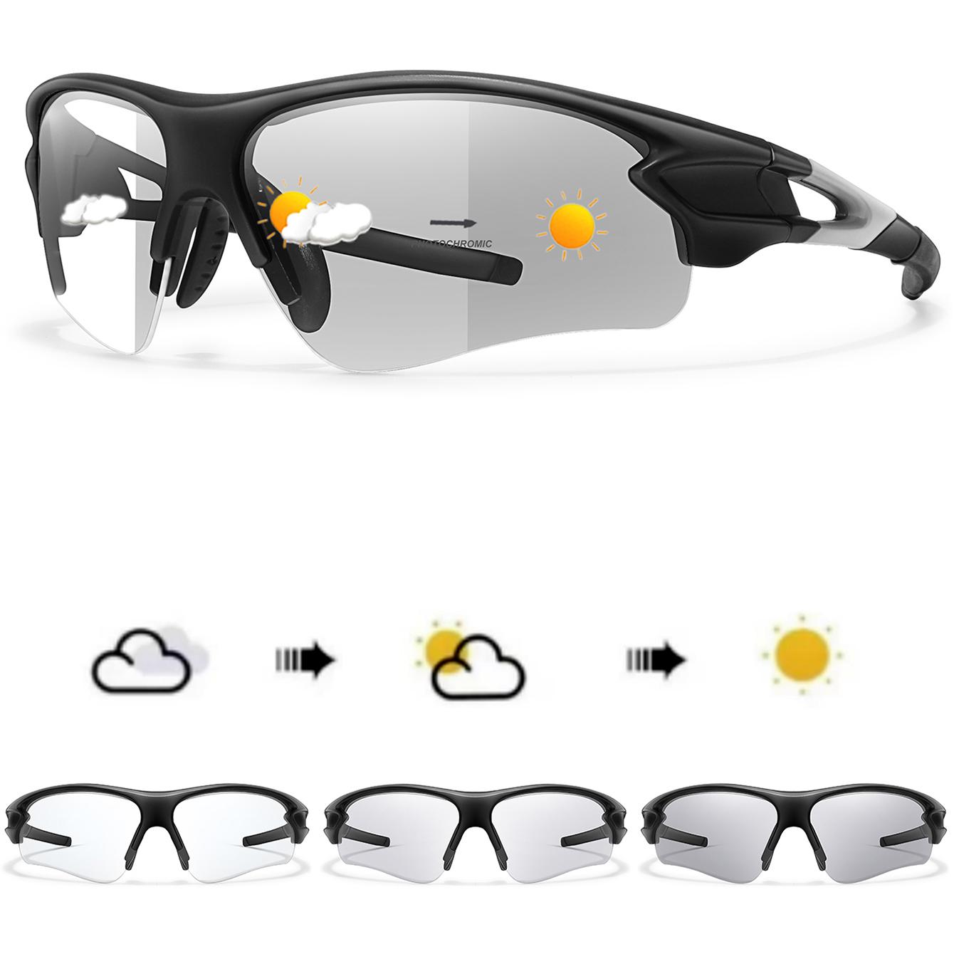 

Outdoor Sports Fashion Photochromic Sunglasses Women Men Cycling Running Driving Eyewear Women Fashion Goggles