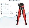 YWHWLX Pliers with Wire and Crimping Cable Automatic Adjustment Wire Automatic Adjustment Wire Wire Cable Crimping 3-in-1 Multi-Wire Stripper,