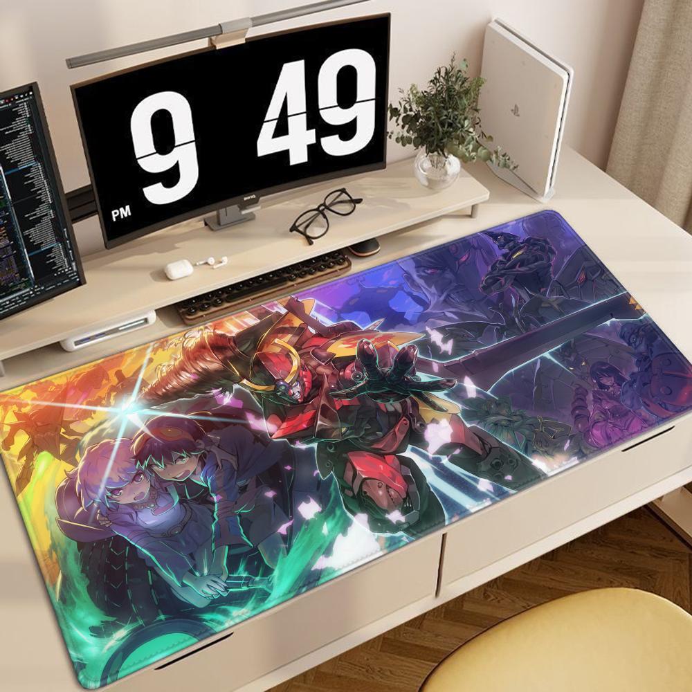 Gurren Lagann Mouse Pad Pc Gamer Cabinet Keyboard Tengen Toppa Mat Computer Anime Deskmat Gaming Accessories Table Mousepad XXL