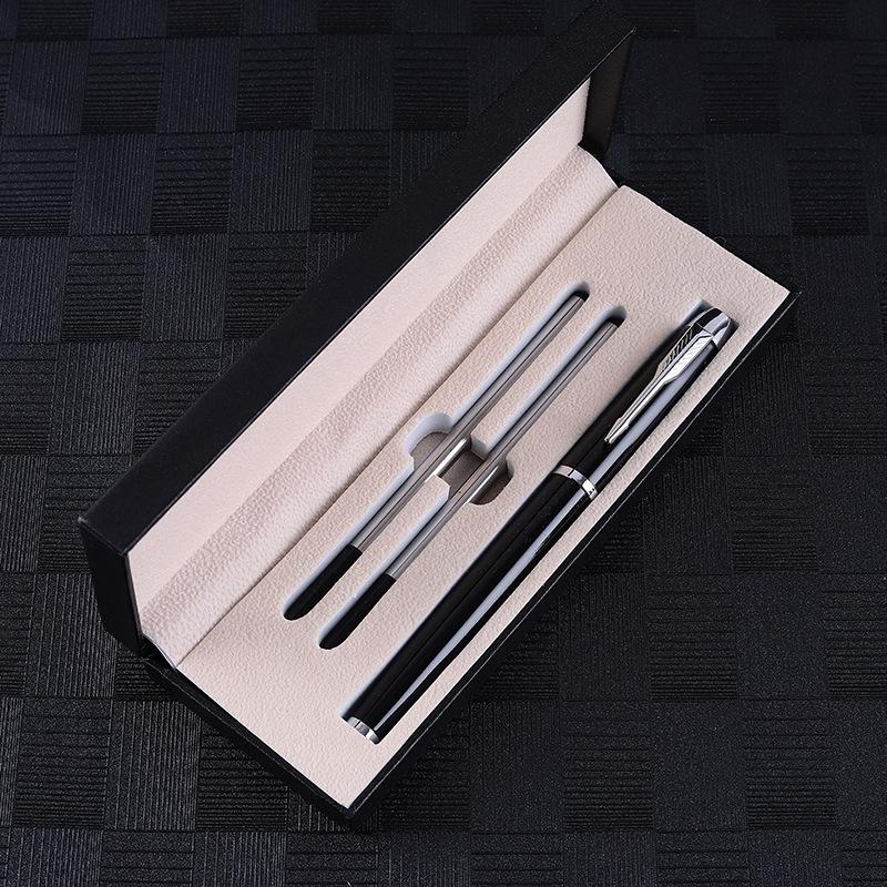 Metal Signature Bead Pen Company Business Office Gift Pen School Student Neutral Pen Ballpoint Pen 0.5mm Black Ink