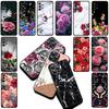 Texture Rose Flower Marble Grain Cover for Motorola Moto G35 G22 G23 G32 G53 G60 G72 G64 G20 G71 G52 G41 G42 E13 E20 E32 Case