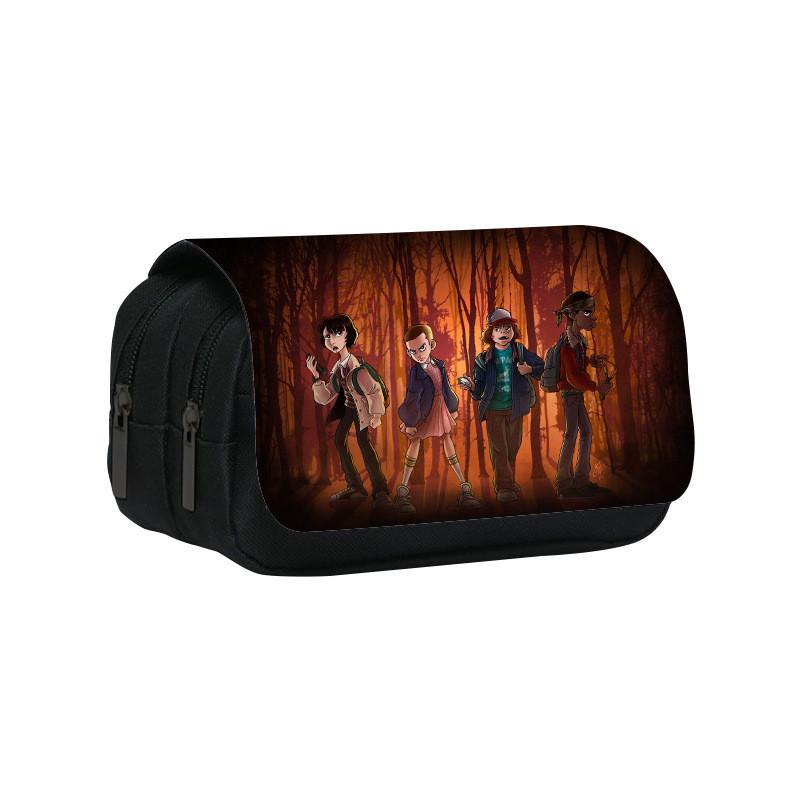 Double Layer Pencil Case With Large Capacity For Students And School Supplies