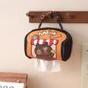 Modern Minimalist Bear Pattern Linen Paper Towel Dispenser For Home Bathroom And Car Decor