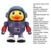Electric Dancing Astronaut Duck Toy with LED Light Music Kids Walking Duck Toy Toddlers Boys Girls Interactive Educational Animal Musical Toy
