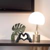 Heart-In-Hand Resin Ornament: Bedroom & Desktop Decor Gift