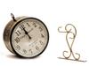 Vintage Double Sided Railway Wall Clock Rotating Brass Station Clock Antique Hanging Clock Home Office Decor