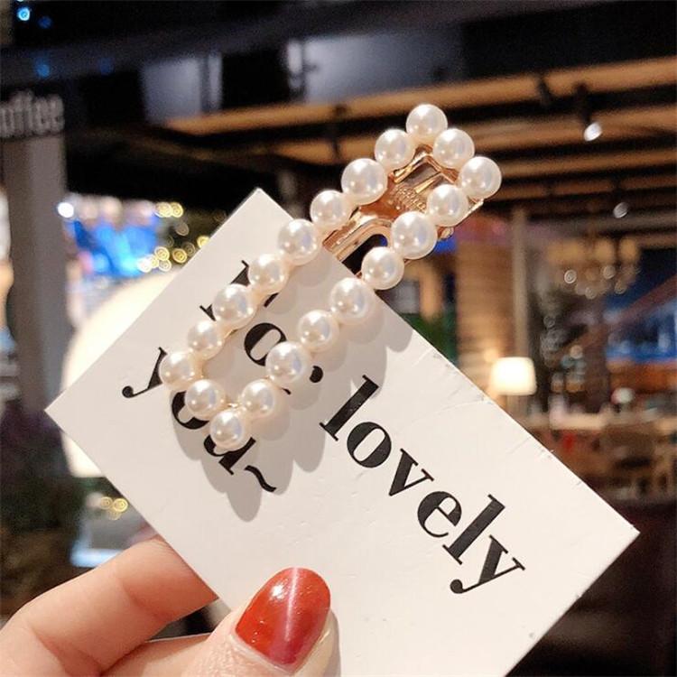 Korea Fashion Pearl Duckbill Clip Hairpin Women Girls Hair Clip Accessories Hair Clamp Claw Barrette Ornaments Hairgrip Headwear