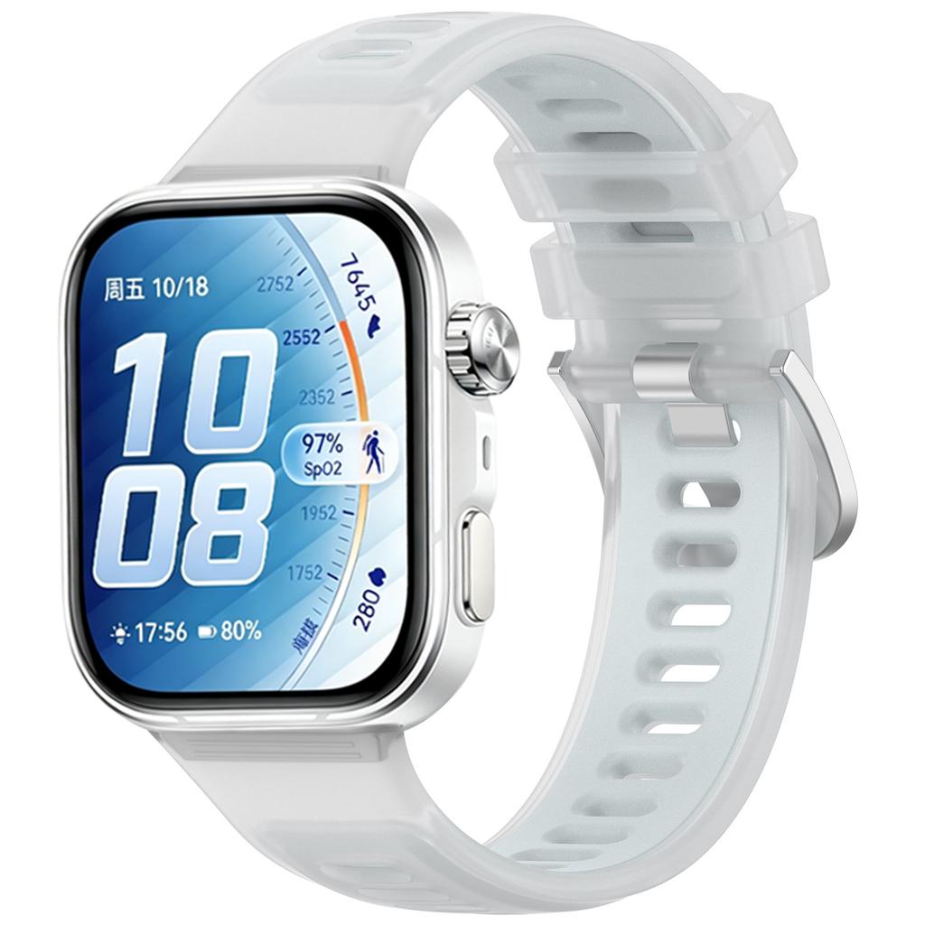 Correa de Silicona para Huawei Watch Fit 5 4 3 Deportiva Translúcida Gelatina Pulsera Ajustable para Huawei Watch Fit 5 Pro Fit 4 Pro
