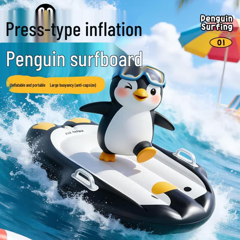 Shuwai Kids Inflatable Penguin Surf Float Board