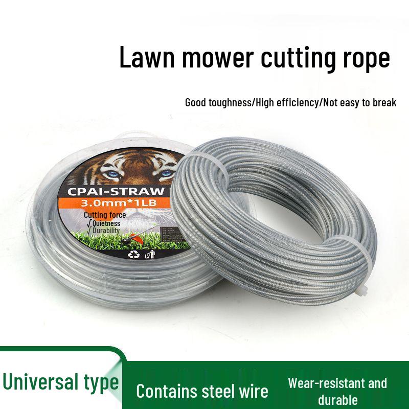 Universal Nylon Gezahnter Stahldraht Rasenmäher Zubehör - Verschleißfeste Bürste zum Grasschneiden