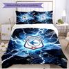 3pcs Duvet Cover Set (1*Duvet Cover + 2*Pillowcase, Without Core), Cardiff City FC Print Soft All‑Season Bedding Set, Home Bedroom Decor Gift