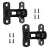 2 Pcs Sliding Barn Door Lock Stainless Steel Flip for Latch Lock Safety Door Privacy Lock for Closet Pocket Doors Wood G