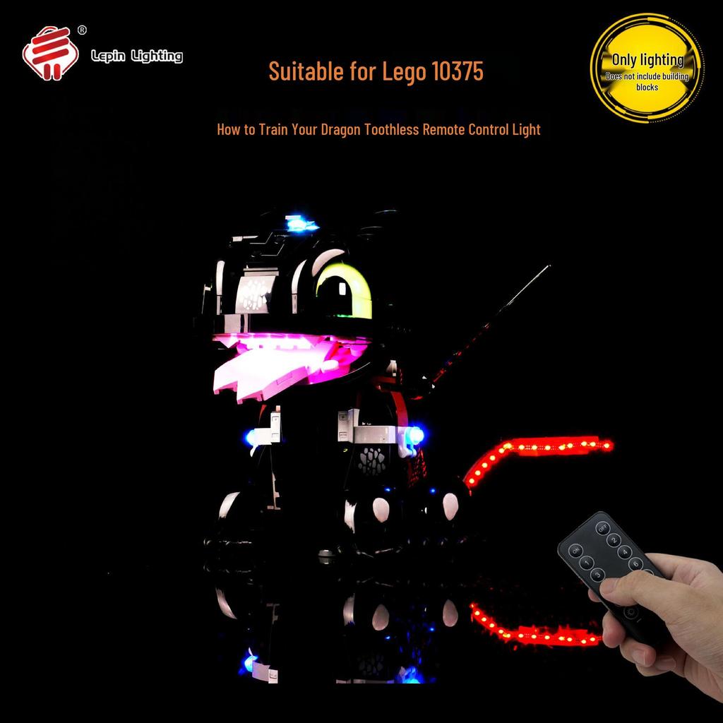 Lego 10375 How To Train Your Dragon: Toothless Night Fury LED Building Blocks