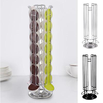 Rotatable Coffee Capsule Holder Display Compatible Line Rack Nescafe Vertuo Espresso Pod Storage Organizer For Hotel Home Coffee