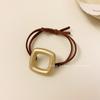 Korea New Metal Hair Scrunchies Hair Bands Ponytail Holder Rubber Band for Women Hair Ties Hair Rope Headband Hair Accessories