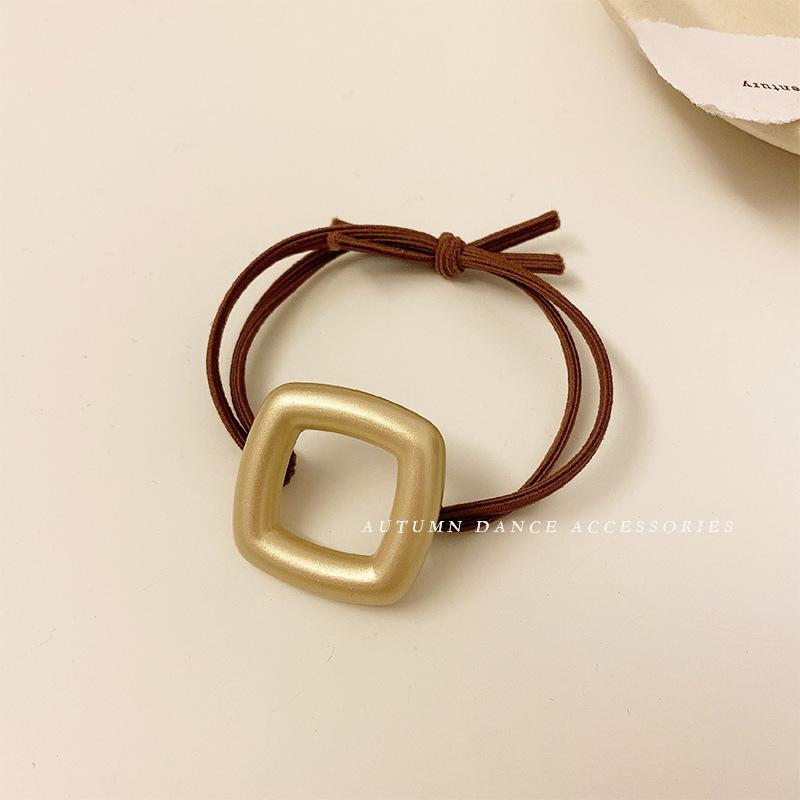 Korea New Metal Hair Scrunchies Hair Bands Ponytail Holder Rubber Band for Women Hair Ties Hair Rope Headband Hair Accessories