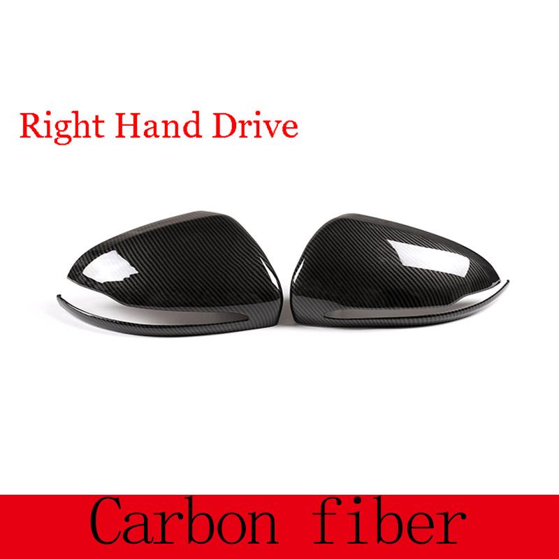 RHD LHD ABS Black For Mercedes Benz C W205 E W213 GLC-Class X253 S Class W222 Car Rearview Mirror Cap Cover Trim Car Accessories