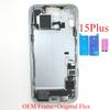 Voor iPhone 15 Plus Volledige Behuizing Middenframe Rand Met Volume Power Flexkabel Zijknop Chassis Reparatiedelen