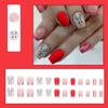 24Buc/set Material Manichiura Craciun Unghii False Scurt Craciun Extensie Unghii False Fete