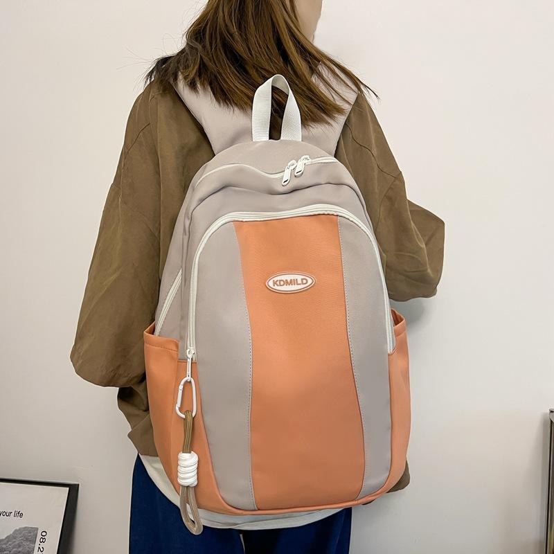 Schoolbag backpack 1011 new, American casual retro versatile couple backpack fashionable and simple student schoolbag