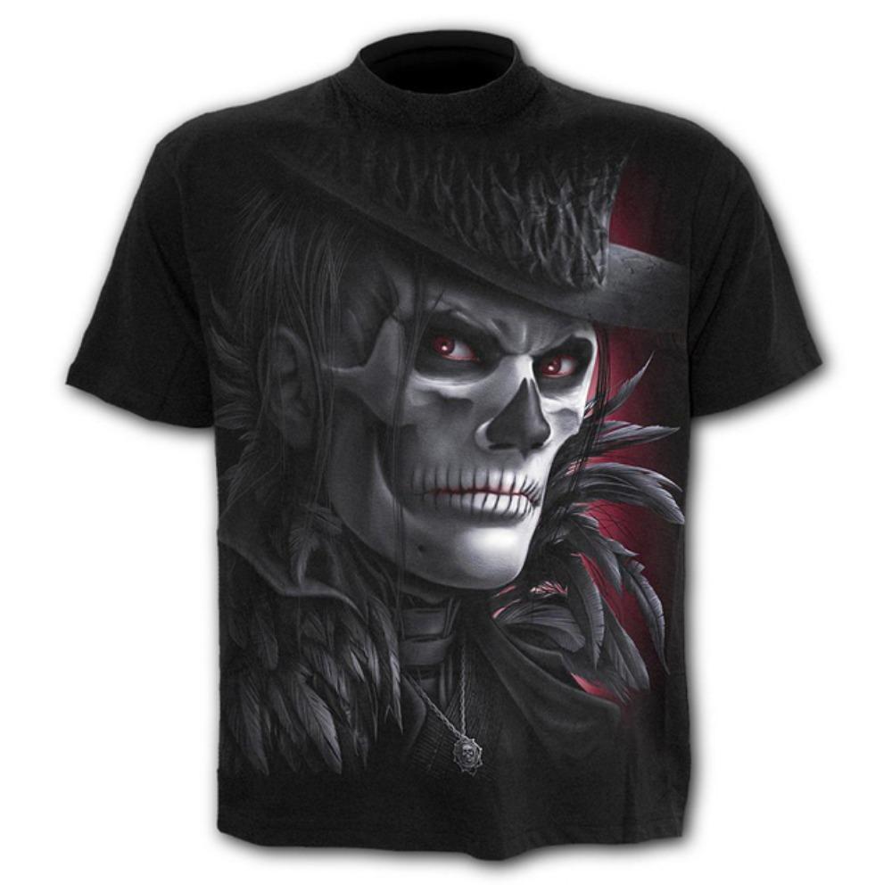 Scary Skull Men's T-Shirts Punk Style 3D Shirts New Funny O-Neck T-Shirt Summer Fashion Tops Boys Clothing Large Size Streetwear
