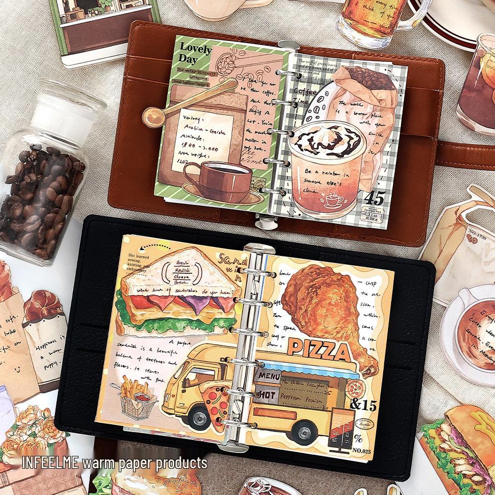 Infeel.Me Life Roaming Series White Kraft Paper Bag for Retro Journal Collage Decoration