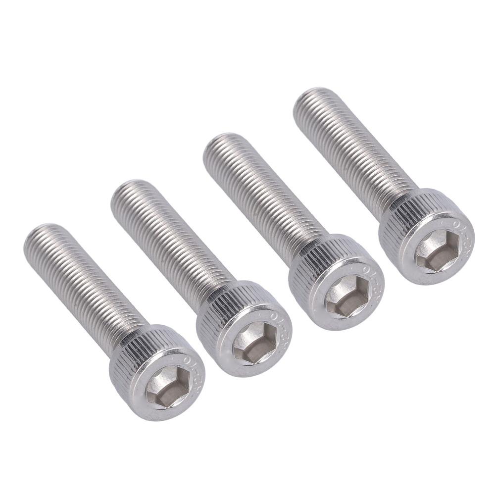 4PCS Fine Pitch 1.25mm Socket Cap Screw Bright Finish Allen Head Bolt For DIY Jobs
