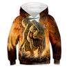 Jungen Tier Dinosaurier Hoodie Langarm Herbst Winter Mode Coole Kinder Outdoor Täglich Normale Passform