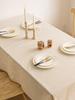 1Pc Nordic Modern Simple Plain Color American Polyester Tablecloth, Coffee Table Tablecloth, Home Decoration Dining Table Fabric