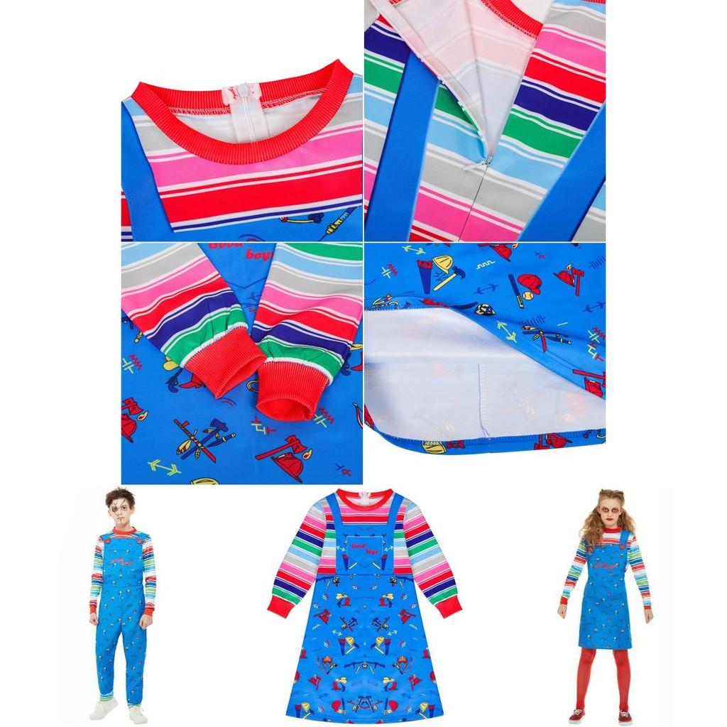 Adorable Child's Play Licensed Chucky Costume For Halloween Kids Fancy Dress