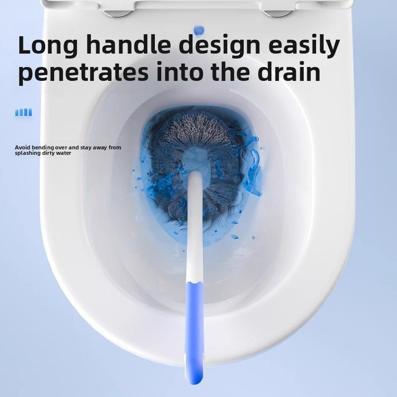 Toilet Brush - A Toilet Brush That Thoroughly Cleans The Bathroom Without Any Blind Spots. Ideal for Household Use. A Cleaning Brush for The Toilet.