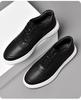 Stylish Men's Spring & Autumn White Sneakers: Versatile, Fashionable, and Comfortable with Thick Sole