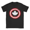 Captain Canada Leaf T-Shirts Canadian  Superhero  Captain Canuck Novelty Cotton Tee Shirt O Neck Short Sleeve T Shirt Clothes